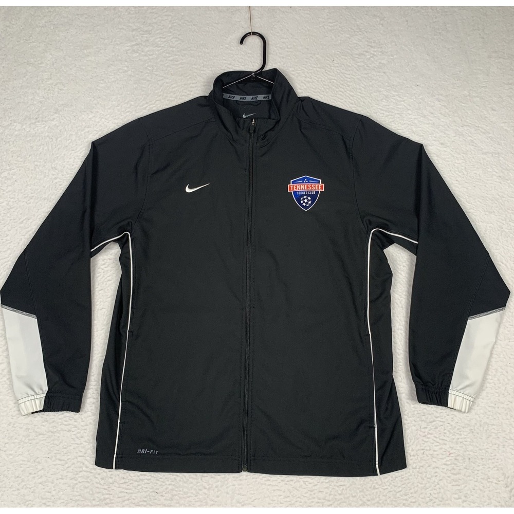 Nike Tennessee Soccer Club Jacket Mens L Full Zip Lightweight DriFit Windbreaker